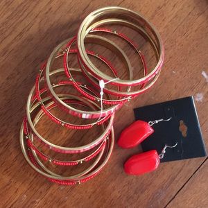 Red bracelets